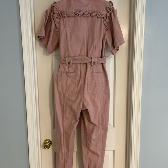 Pink Ruffled Jumpsuit - Picture 4 of 4